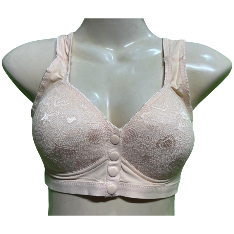 Easy-Open Front Button Bra