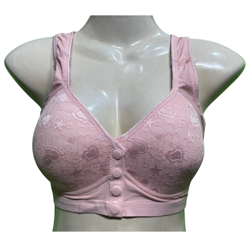Easy-Open Front Button Bra
